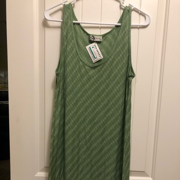 Green Swimsuit cover-up dress. - Picture 5 of 8